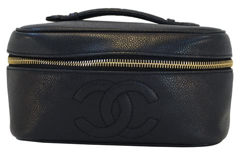 chanel caviar vanity|CHANEL Caviar Vanity Cosmetic Case Black .